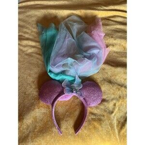 Disney Parks Minnie Mouse Ear Fairy Wings Butterfly Headband Tag Removed